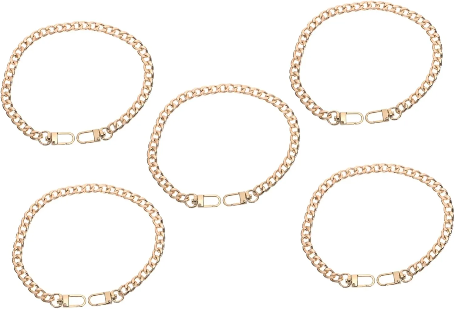DOITOOL 5pcs Tote Bag Chain Safe Alloy Material Handbag Replacement Chain Stylish