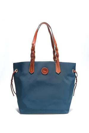 DOONEY & BOURKE CANVAS LEATHER TRIM TOTE BAG