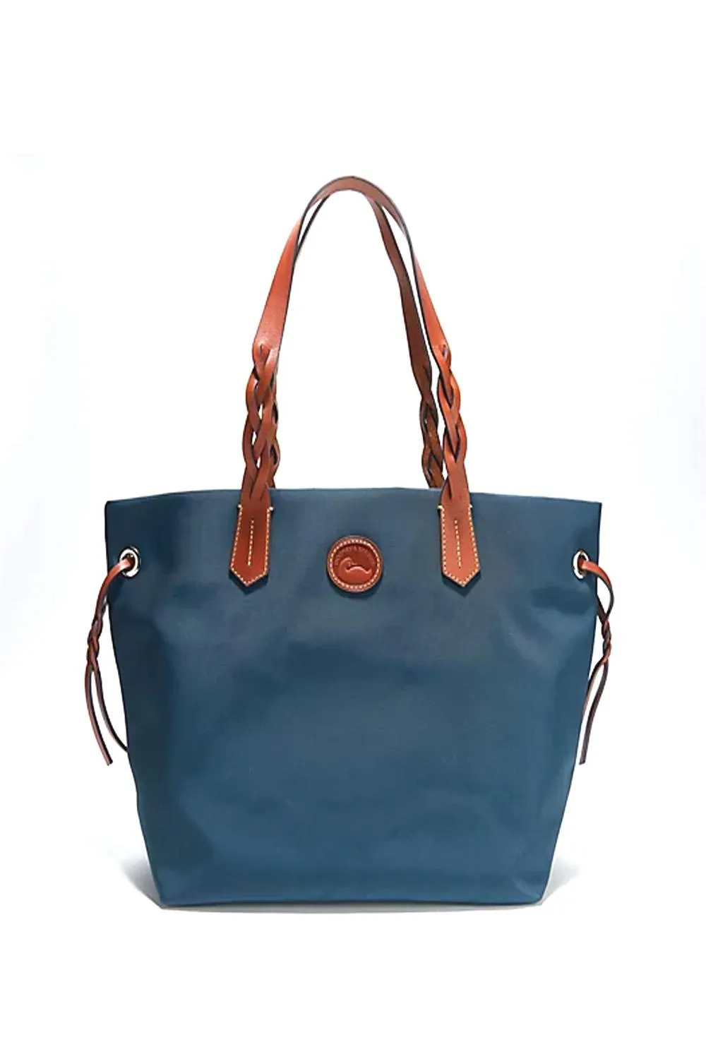 DOONEY & BOURKE CANVAS LEATHER TRIM TOTE BAG