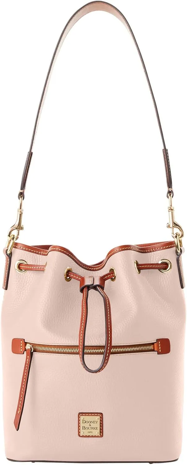 Dooney & Bourke Handbag, Pebble Grain Drawstring - Oyster