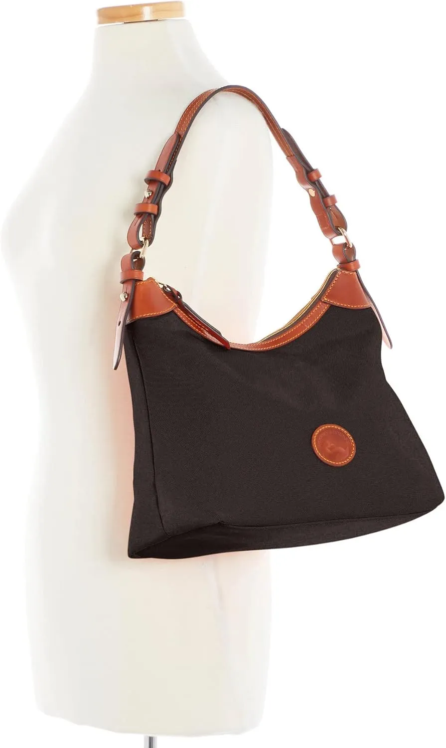 Dooney & Bourke Women's Large Erica Shoulder Bag in Nylon, with Adjustable and Detachable Shoulder Strap
