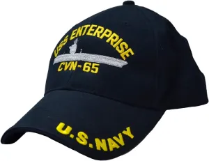 EAGLE CREST USS Enterprise CVN-65 Low Profile Cap Navy Blue