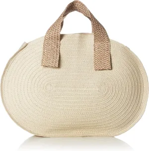 Earthmaid E5412 473945 47-3946OWH BLADE OVAL TOTE Off-White