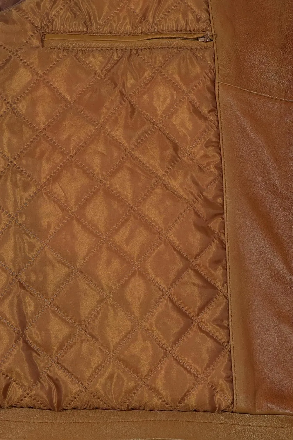 'Easy Rider' Men's TAN America Motorcycle Stripes Lambskin Leather Jacket