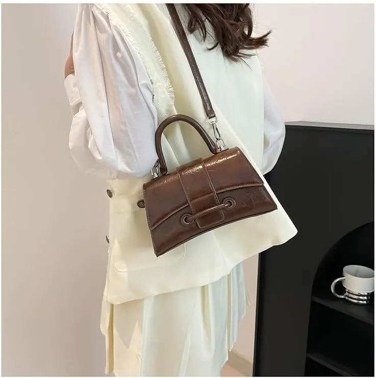 Edgy Sweetheart Shoulder Bag Sling bag Glossy Leather Quality Crossbody Bag Stylish Women Bag Simple and Graceful for Women