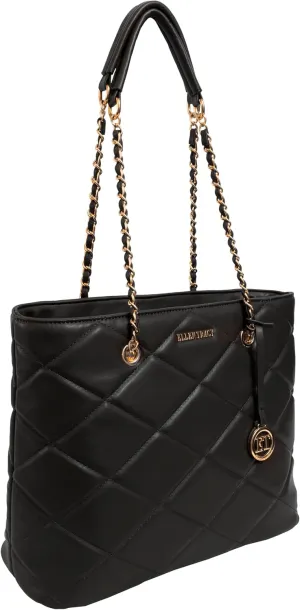 ELLEN TRACY Quilted & Studded Handbag Crossbody Bag