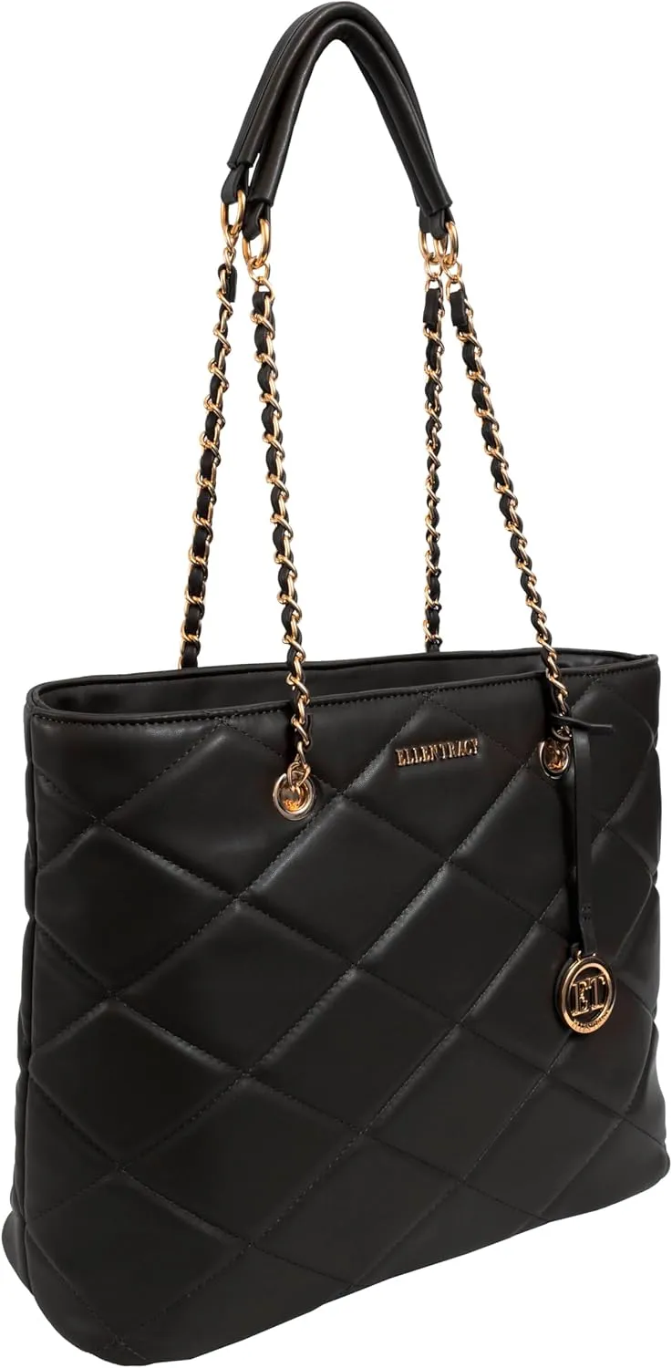 ELLEN TRACY Quilted & Studded Handbag Crossbody Bag