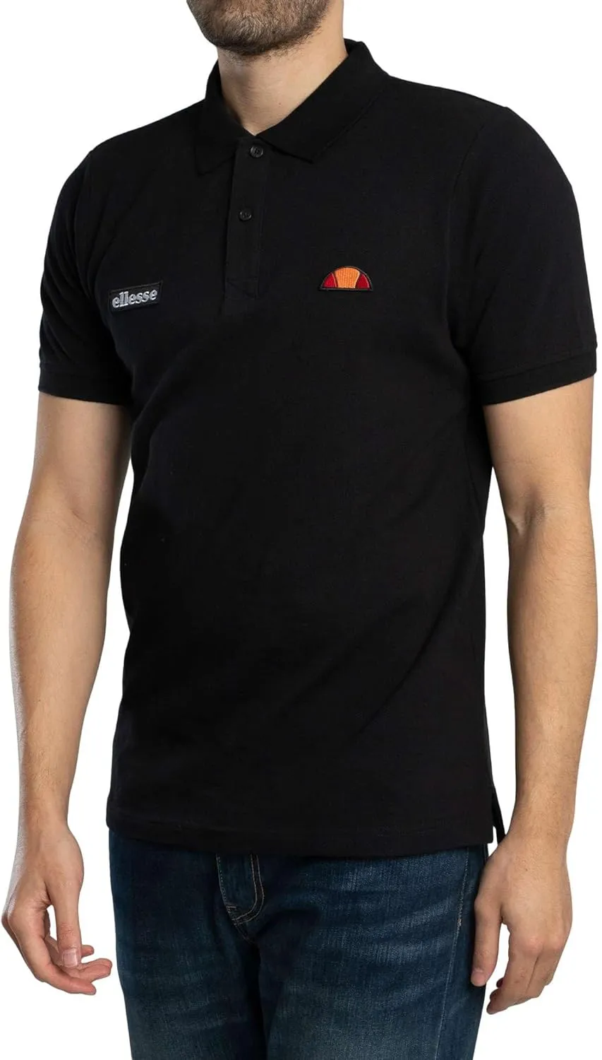Ellesse Men's Monvali Polo Shirt, Black