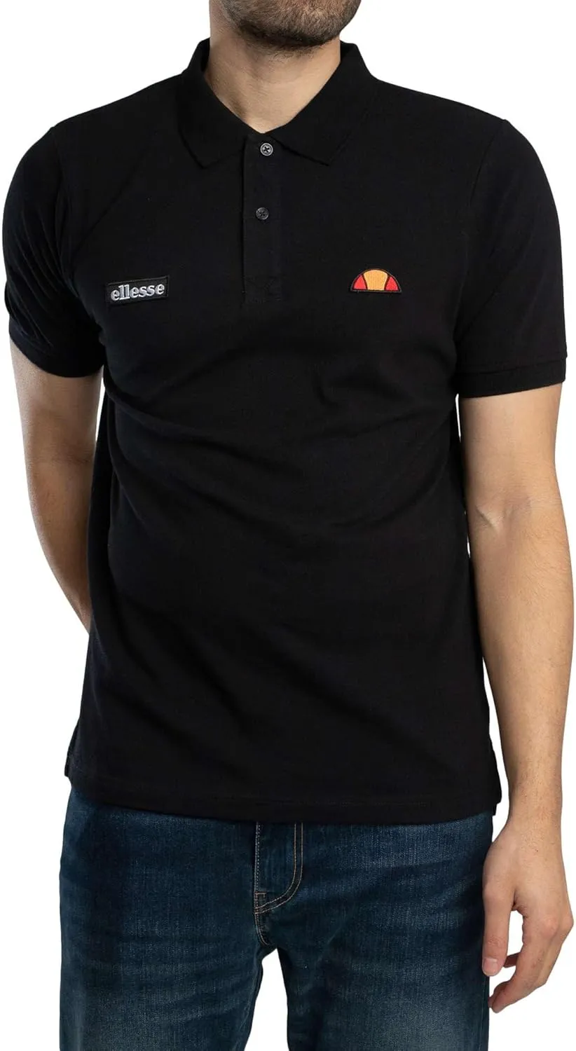 Ellesse Men's Monvali Polo Shirt, Black