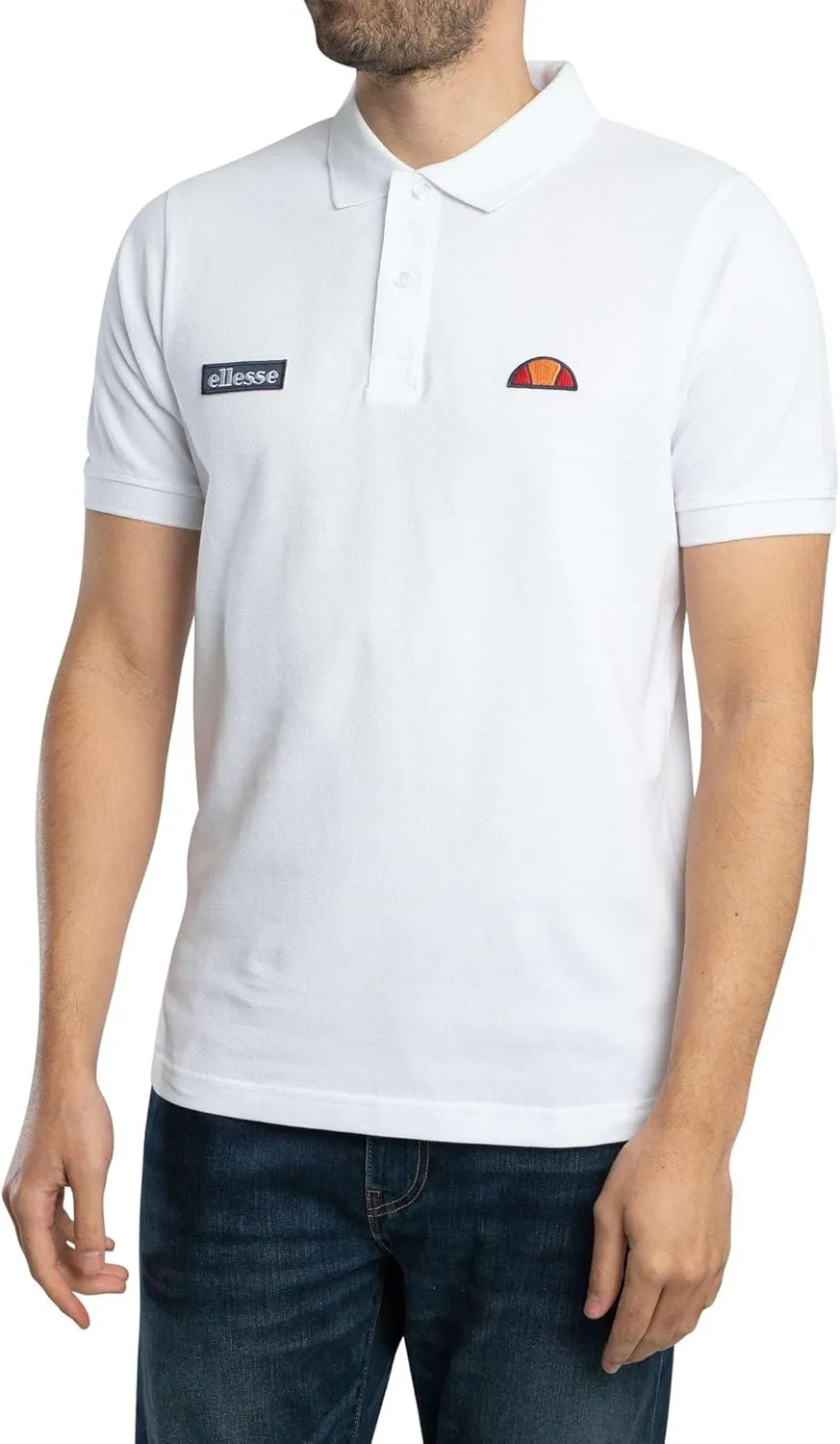 Ellesse Men's Monvali Polo Shirt, White