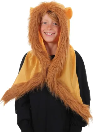 elope Furry Lion Costume Hood - Soft-Sculpted Ears with Faux Fur Trim, One Size Fits Most