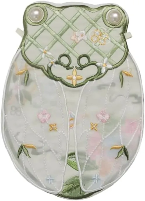 Embroi cross body bag,purse,Retro Bag Embroidered Double-Sided Versatile Chinese Style Hanfu Accessories Bags