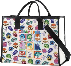 ENSIANTH Cartoon Emotions Inspired Gift All The Feelings Characters Tote Bag Joy Anger Fear Sadness Railay Emotion Team Gift