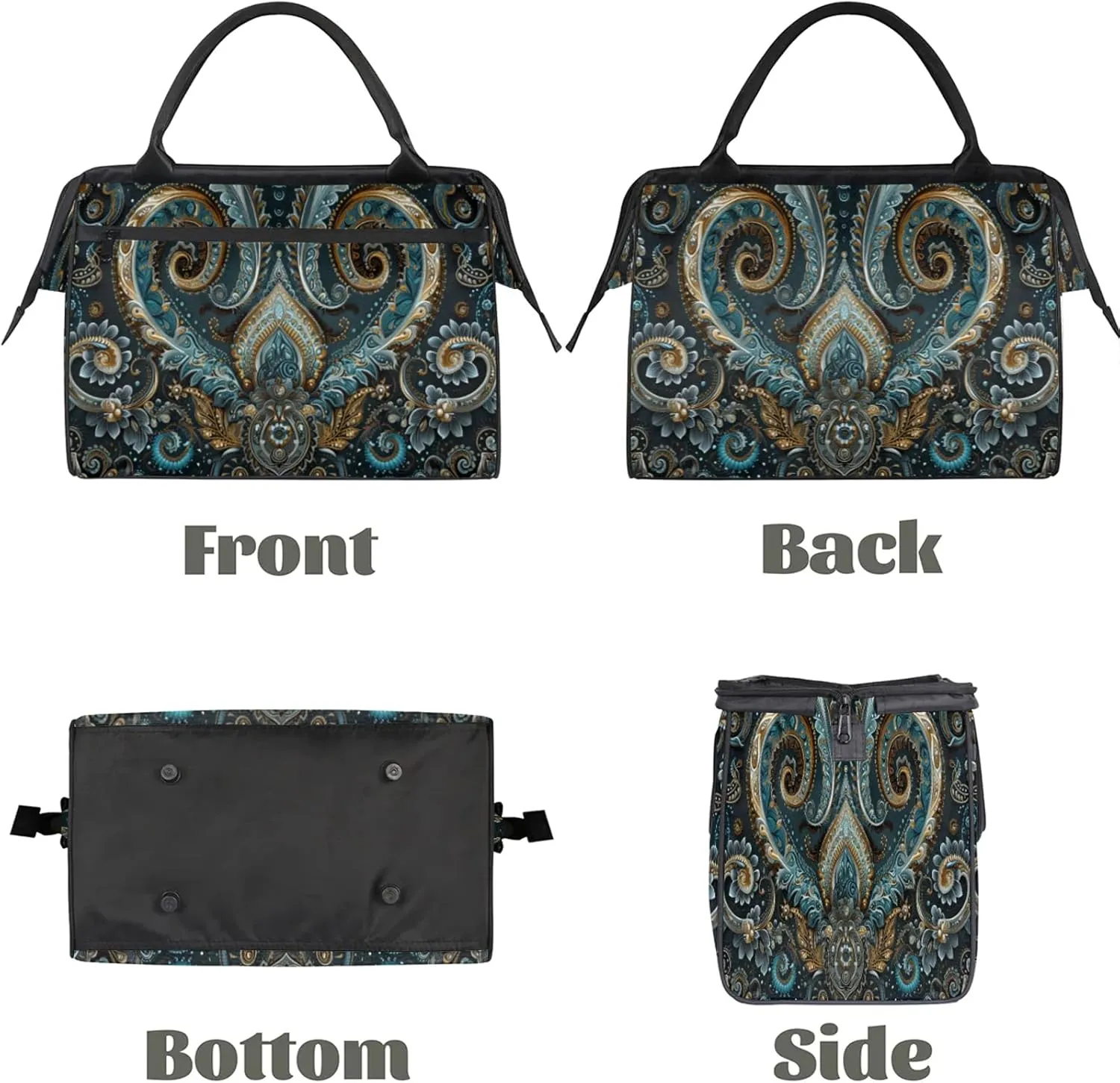 Ethnic Texture Solemn Large Travel Duffel Bag Gym Tote Bag for Women Men Waterproof Weekend Overnight Bag Carry On Tote Luggage with Pocket Personal Item Bags Sports Bag fit Travel Sports Gym Yoga