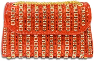 Evening Clutch Bag for Women, Chain Shoulder Bags Rhinestones Handbags for Cocktail Prom Parties, Weddings