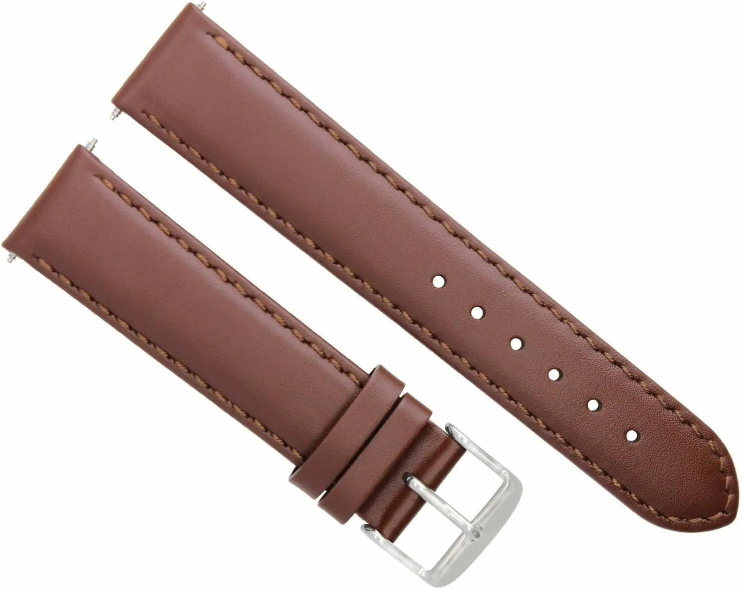 Ewatchparts 26mm Smooth Leather Band Strap Compatible With Breitling Navitimer Bentley Watch Light Brown