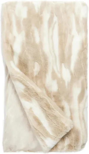 Fabulous-Furs Donna Salyers Signature Series Winter Rabbit Faux Fur Throws, Winter Rabbit, 60x72