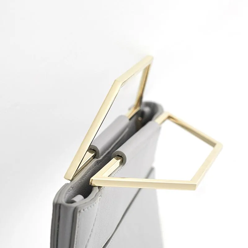 Facet Classic Foldable Top Handle Bag - Gray