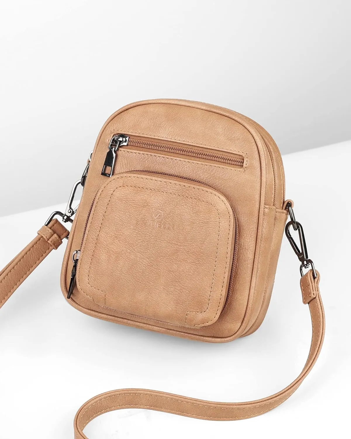 FADEON Small Purses for Women Crossbody Bags, Designer PU Leather Mini Cross Body Purse Travel Shoulder Bag Card Slots