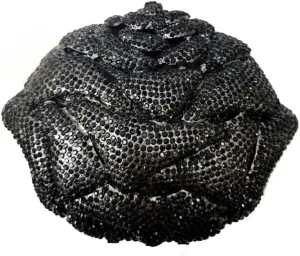 Fancy Rose Women Crystal Clutch Bags Wedding Rhinestone Classical Evening Bag Prom Cocktail Party Handbag and Purse