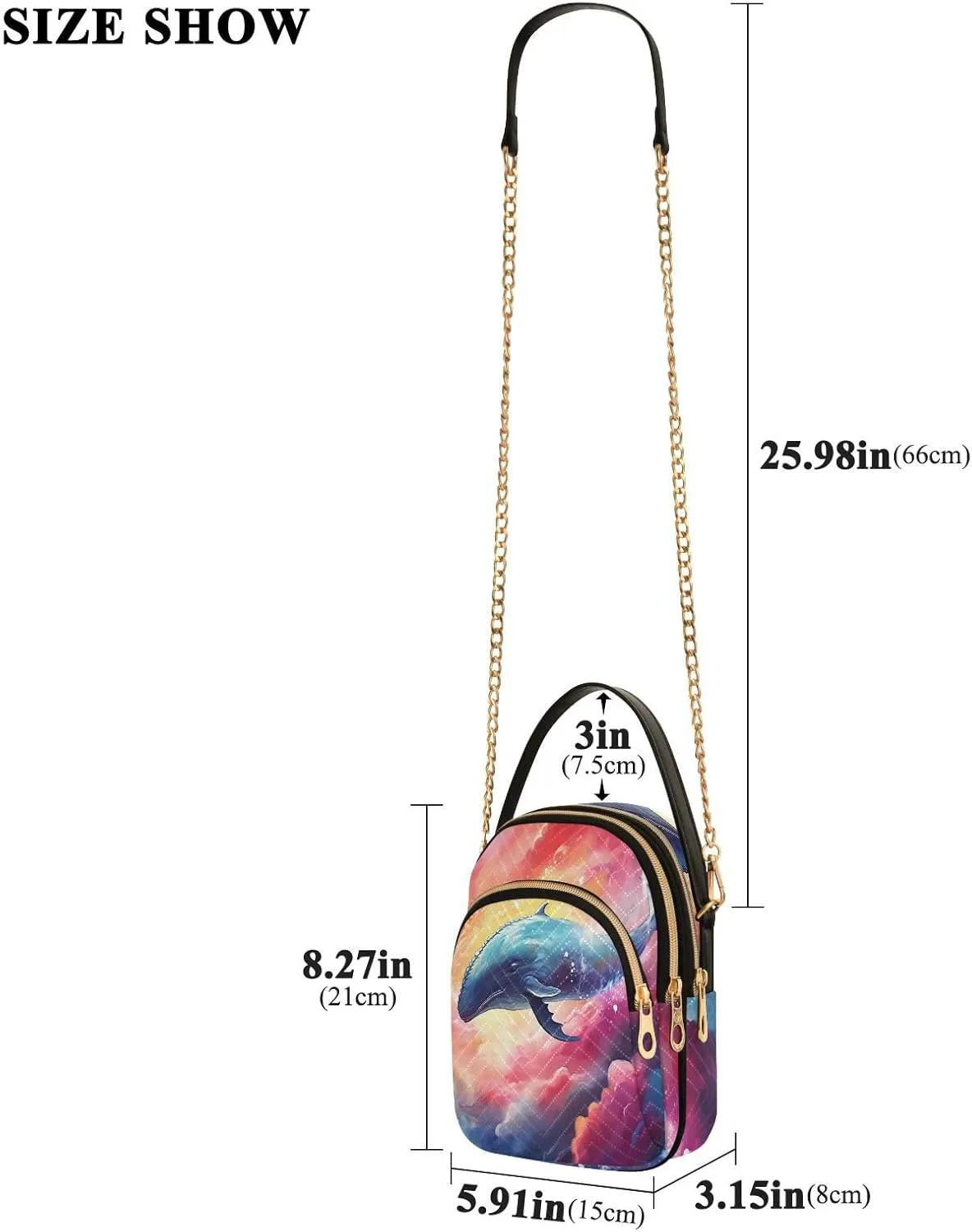 Fantasy Flowers And Birds Womens Shoulder Purse, Crossbody Shoulder Bag, Crossbody Handbags for Women