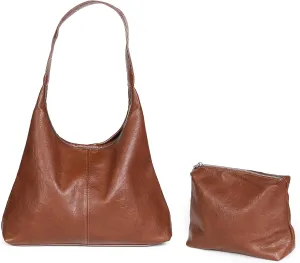 Fashion Women's Tote Bag with Smaller Inner Bag - Pockets, Fixed Length Strap for Hand or Shoulder Carry