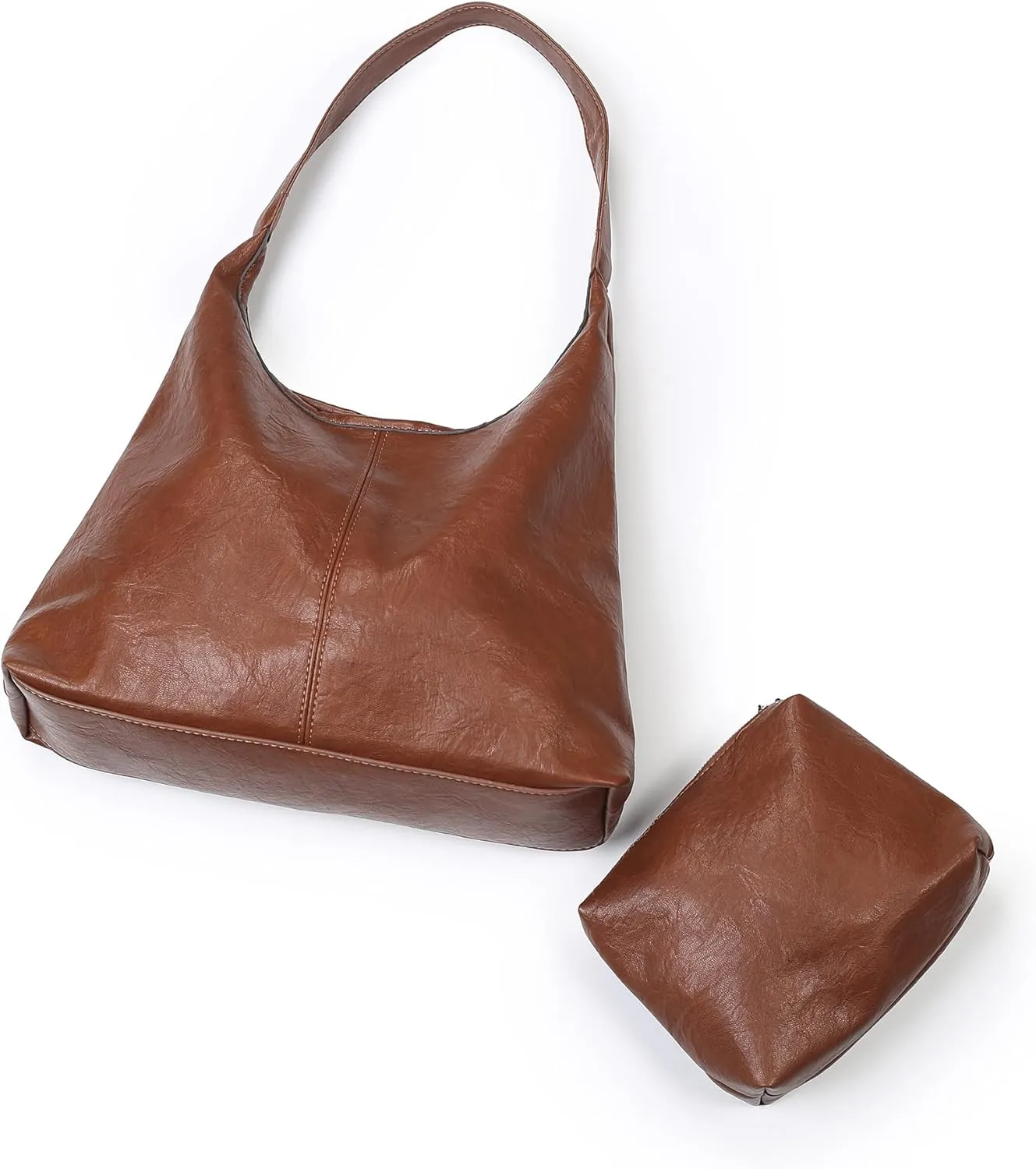 Fashion Women's Tote Bag with Smaller Inner Bag - Pockets, Fixed Length Strap for Hand or Shoulder Carry
