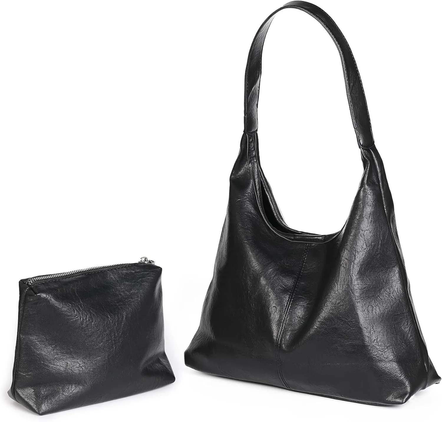 Fashion Women's Tote Bag with Smaller Inner Bag - Pockets, Fixed Length Strap for Hand or Shoulder Carry