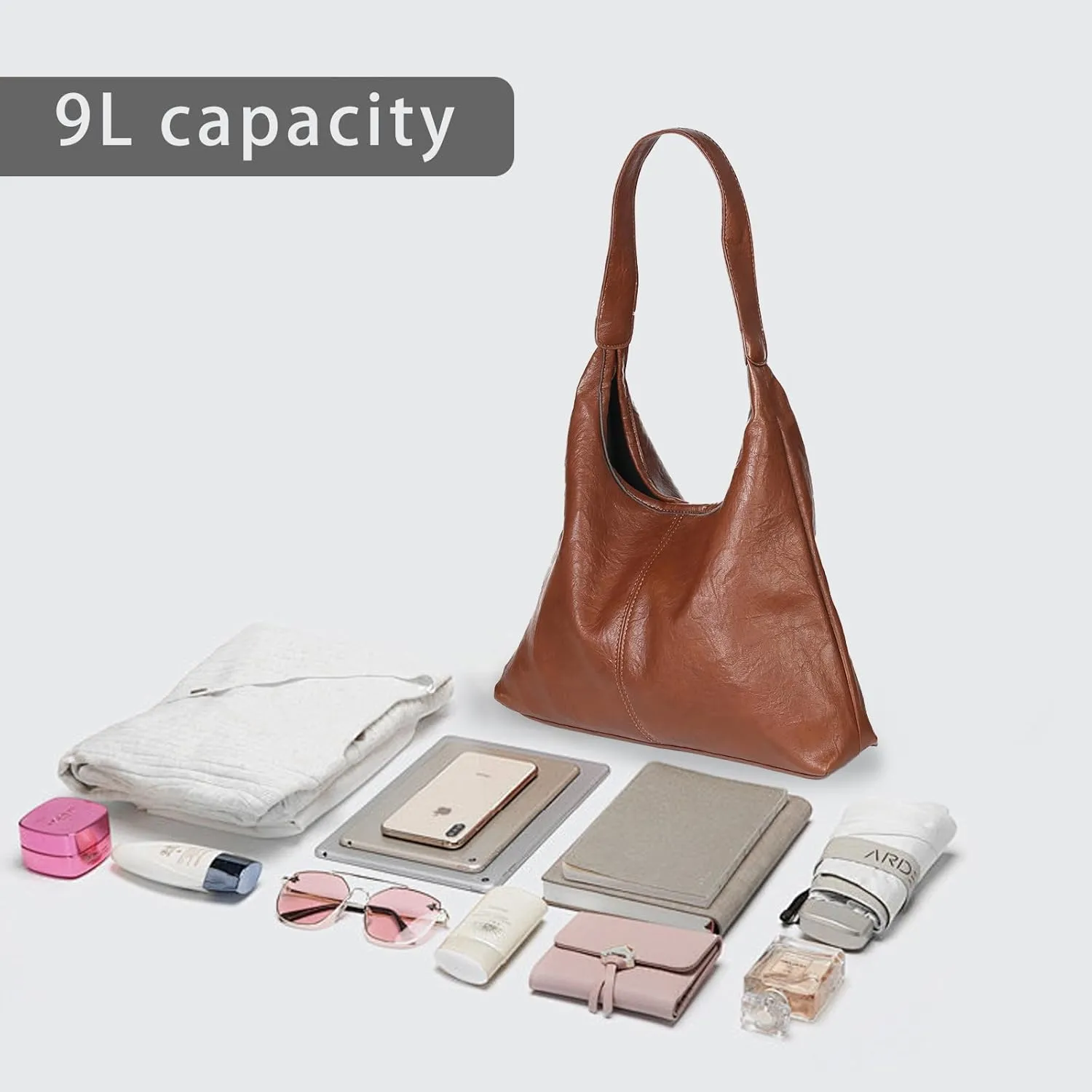 Fashion Women's Tote Bag with Smaller Inner Bag - Pockets, Fixed Length Strap for Hand or Shoulder Carry