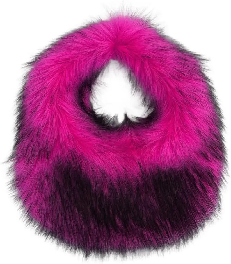 Faux Fur Hobo Shoulder Bag for Women - Large Cute Fluffy Tote Plush Handbag Y2K Furry Purse