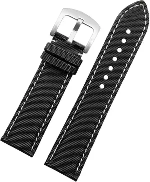 Fiber Nylon Leather Strap Suitable fit for TAG Heuer F1 Racing Diving Strap/Rossini 519955 Canvas Strap Bracelet