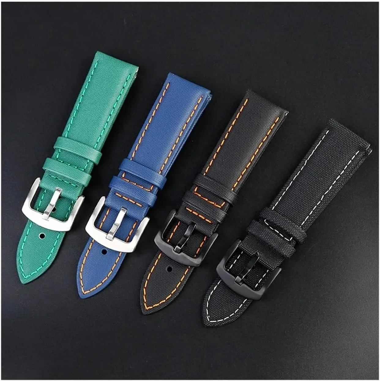 Fiber Nylon Leather Strap Suitable fit for TAG Heuer F1 Racing Diving Strap/Rossini 519955 Canvas Strap Bracelet