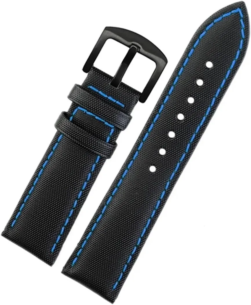 Fiber Nylon Leather Strap Suitable fit for TAG Heuer F1 Racing Diving Strap/Rossini 519955 Canvas Strap Bracelet