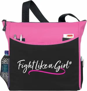 Fight Like a Girl Script Dakota 5-Pocket Tote Bag