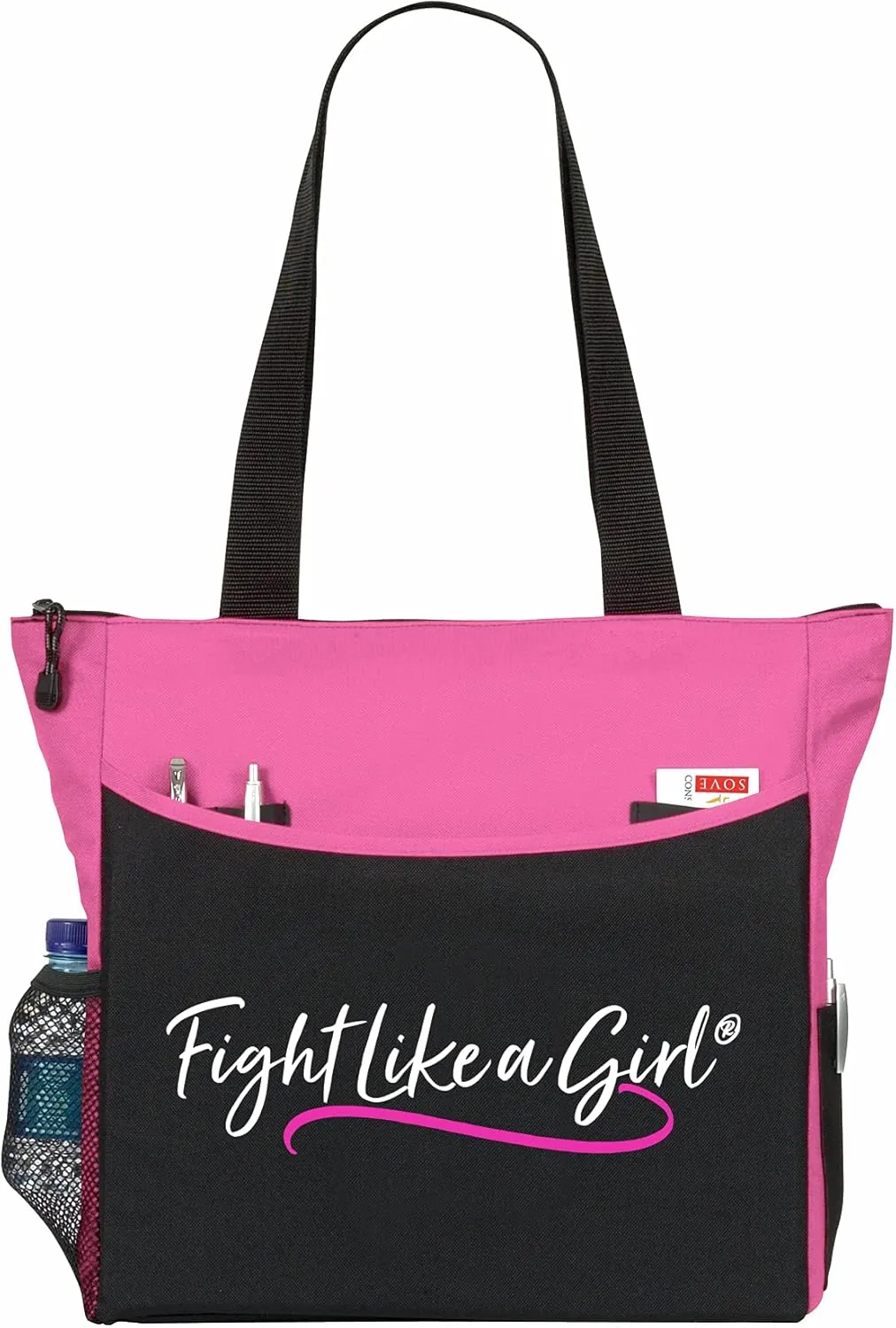 Fight Like a Girl Script Dakota 5-Pocket Tote Bag