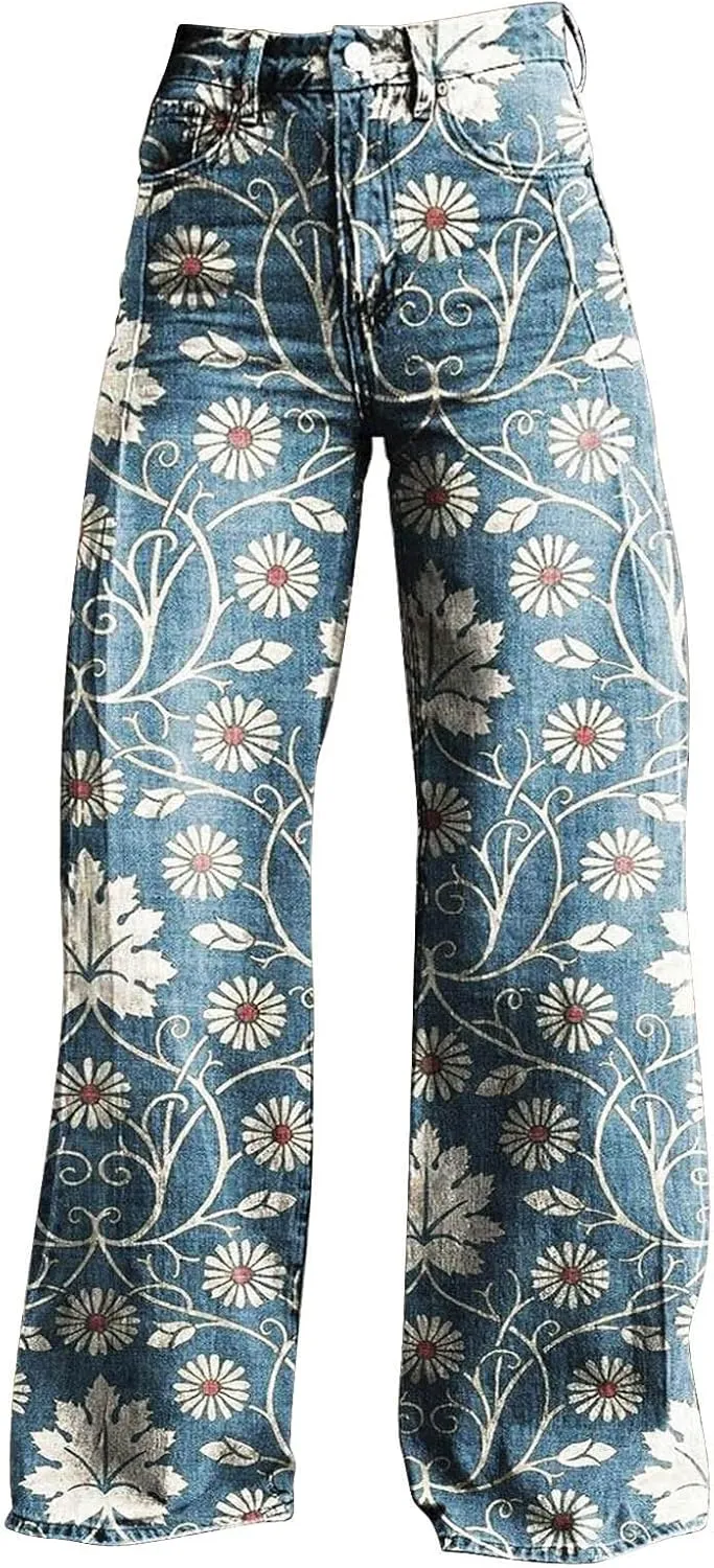 Flare Jeans for Woman Sweatpants That Look Like Jeans Vintage Pant High Waisted Jean Y2K Street Fashion Wide Leg Denim Pant