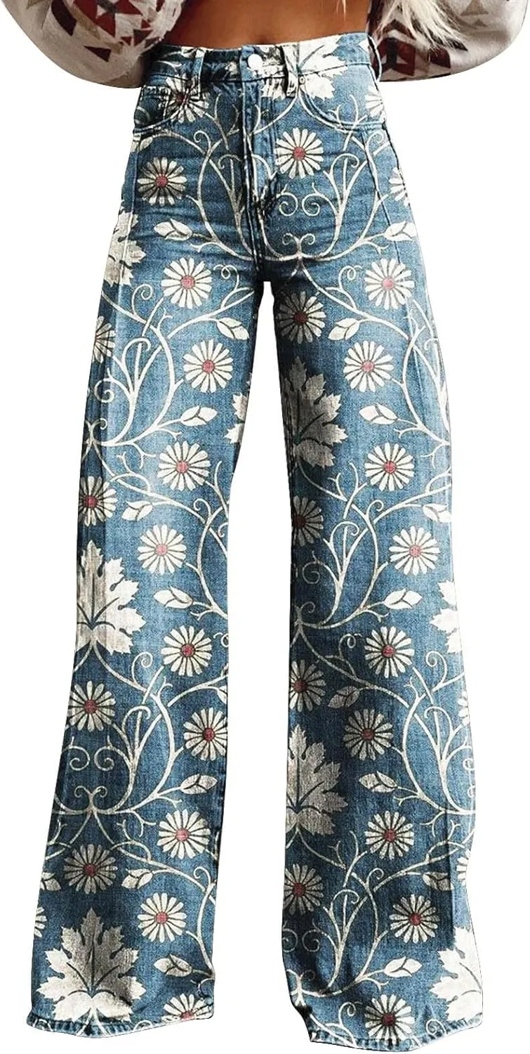 Flare Jeans for Woman Sweatpants That Look Like Jeans Vintage Pant High Waisted Jean Y2K Street Fashion Wide Leg Denim Pant