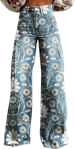 Flare Jeans for Woman Sweatpants That Look Like Jeans Vintage Pant High Waisted Jean Y2K Street Fashion Wide Leg Denim Pant