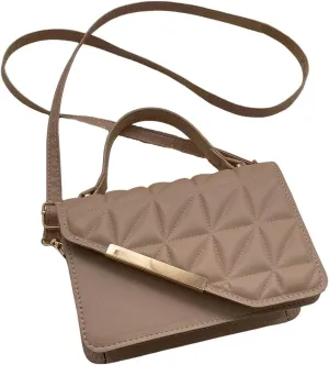 Floerns Women's Casual Mini Square Bag Pu Leather Quilted Shoulder Handbag