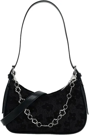 Floral Underarm Purse - Women's Mini Shoulder Bag, Elegant Flower Crossbody Clutch