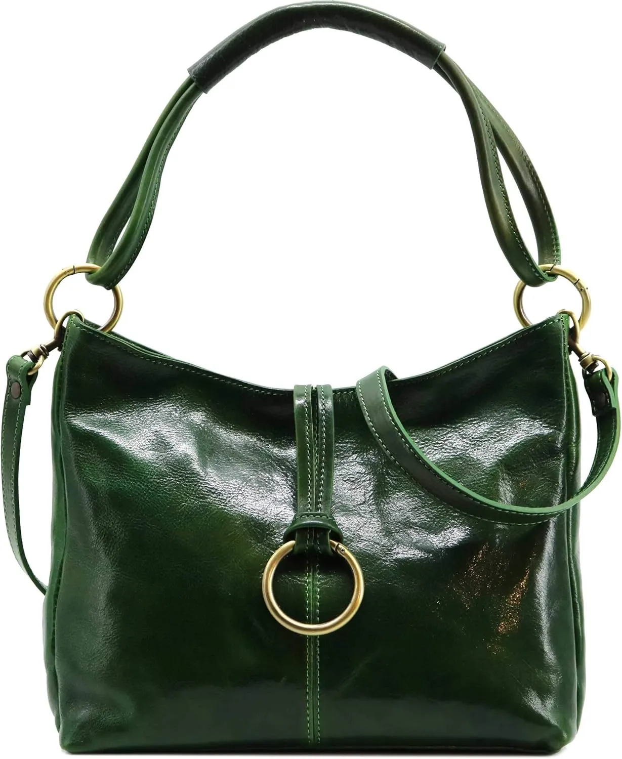 Floto Luggage Zip Pocket Tavoli Tote, Green, Medium