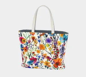 Flowers WC Large Tote