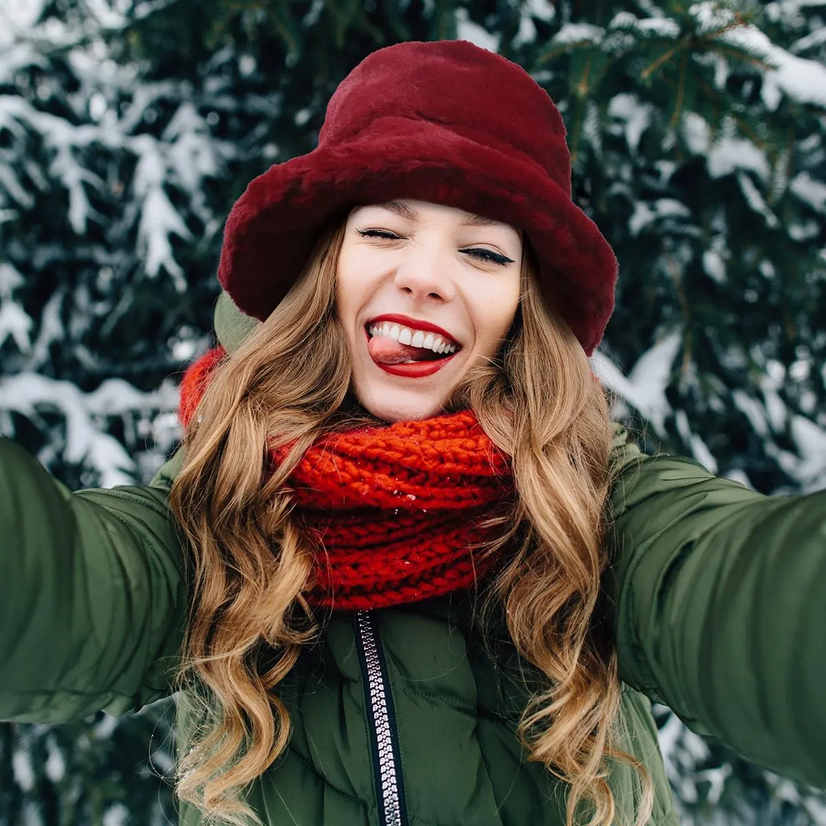 Fluffy Faux Fur Bucket Hat Winter Warm Hat for Women Men