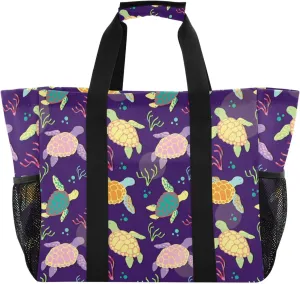 Foldable Grocery Reusable Tote Grocery Bag, Travel Canvas Shoulder Bags, Large Casual Laundry Pool Beach Bag