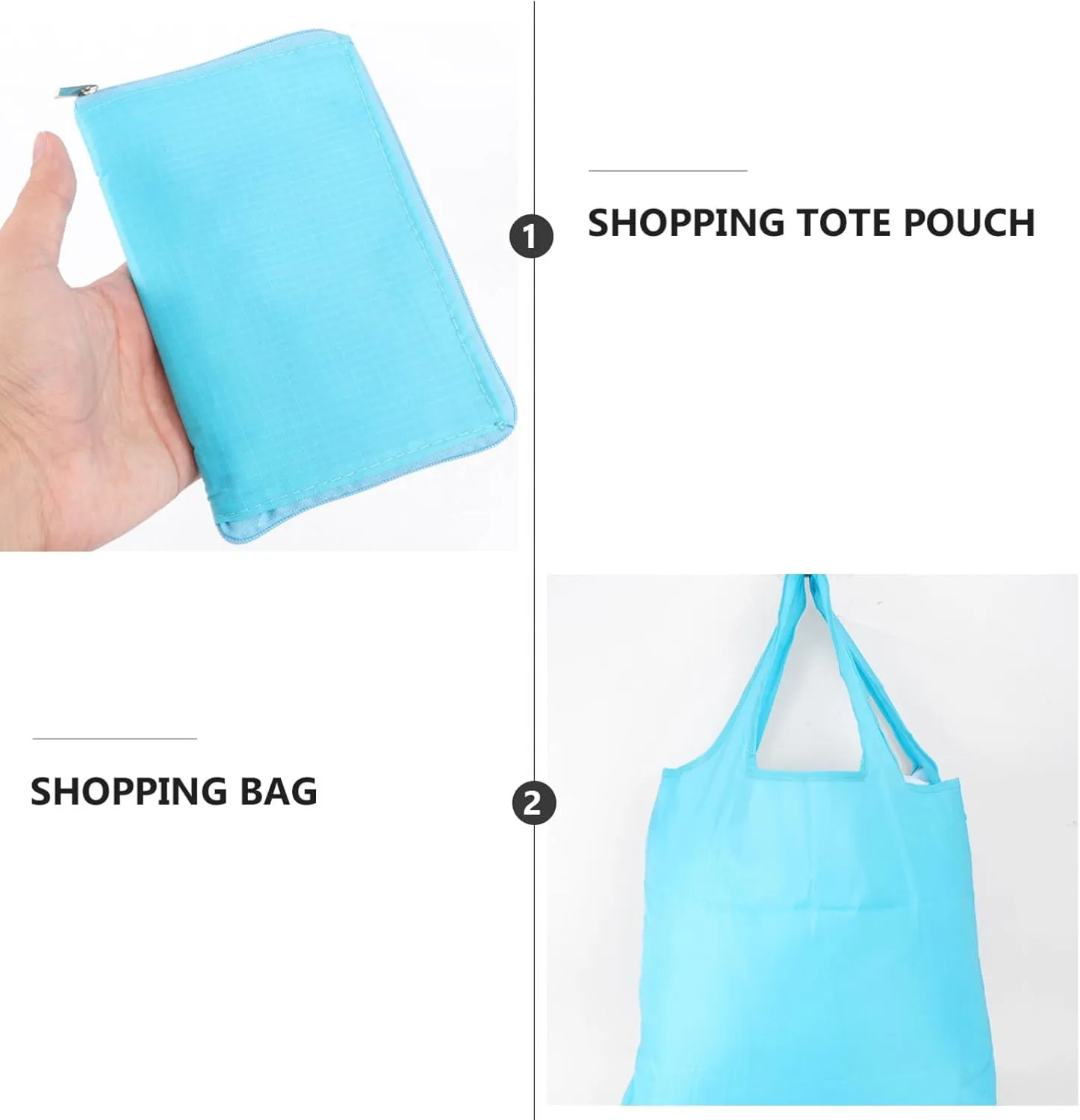 Folding Reusable Bag Lip Gloss Containers Tote Pouch Pocket Shopping Bag Supermarket Storage Bags