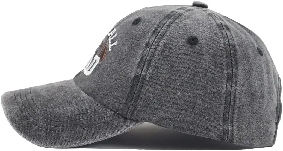 Football Dad Hat for Men, Funny Father's Day Football Team Gifts, Vintage Washed Distressed Baseball Cap