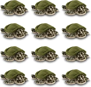Forest & Twelfth Mini Sea Turtle Stuffed Animal Plush Toys | 12 Pack Small Animals | Stocking Stuffer for Girls & Boys, Animals Figures for Party Favors, Goody Bags, Classroom Treasure Box Prizes