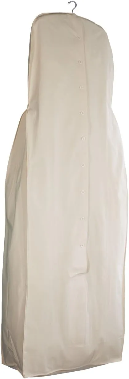 Foster-Stephens, Muslin Acid-Free Cotton Wedding Gown Garment Bag | 70" Long Wedding Gown Storage and Preservation Bag | Closet Storage for Dresses