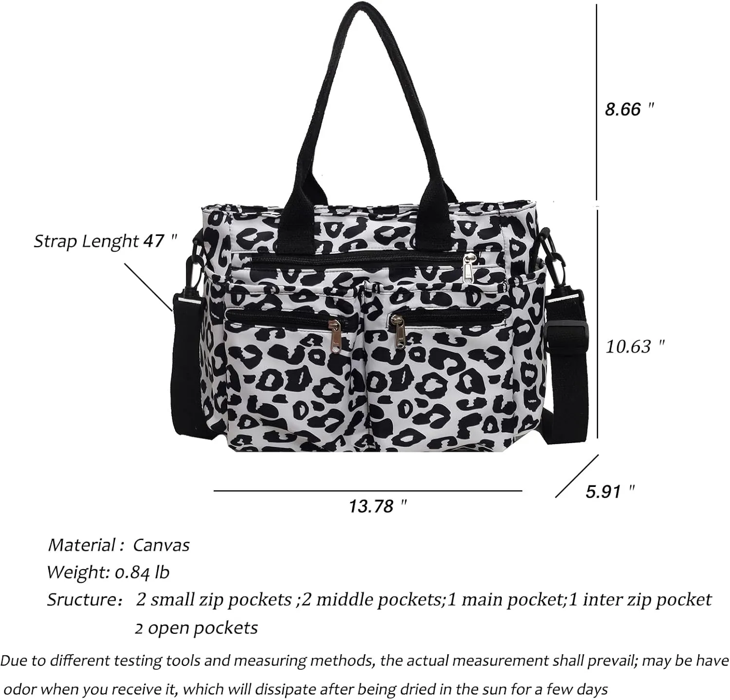 FOTN Cherry Tote Bag for Women, Everyday Work Tote,Large CanvasTote Purse with Multiple Pockets for Travel Daily Use