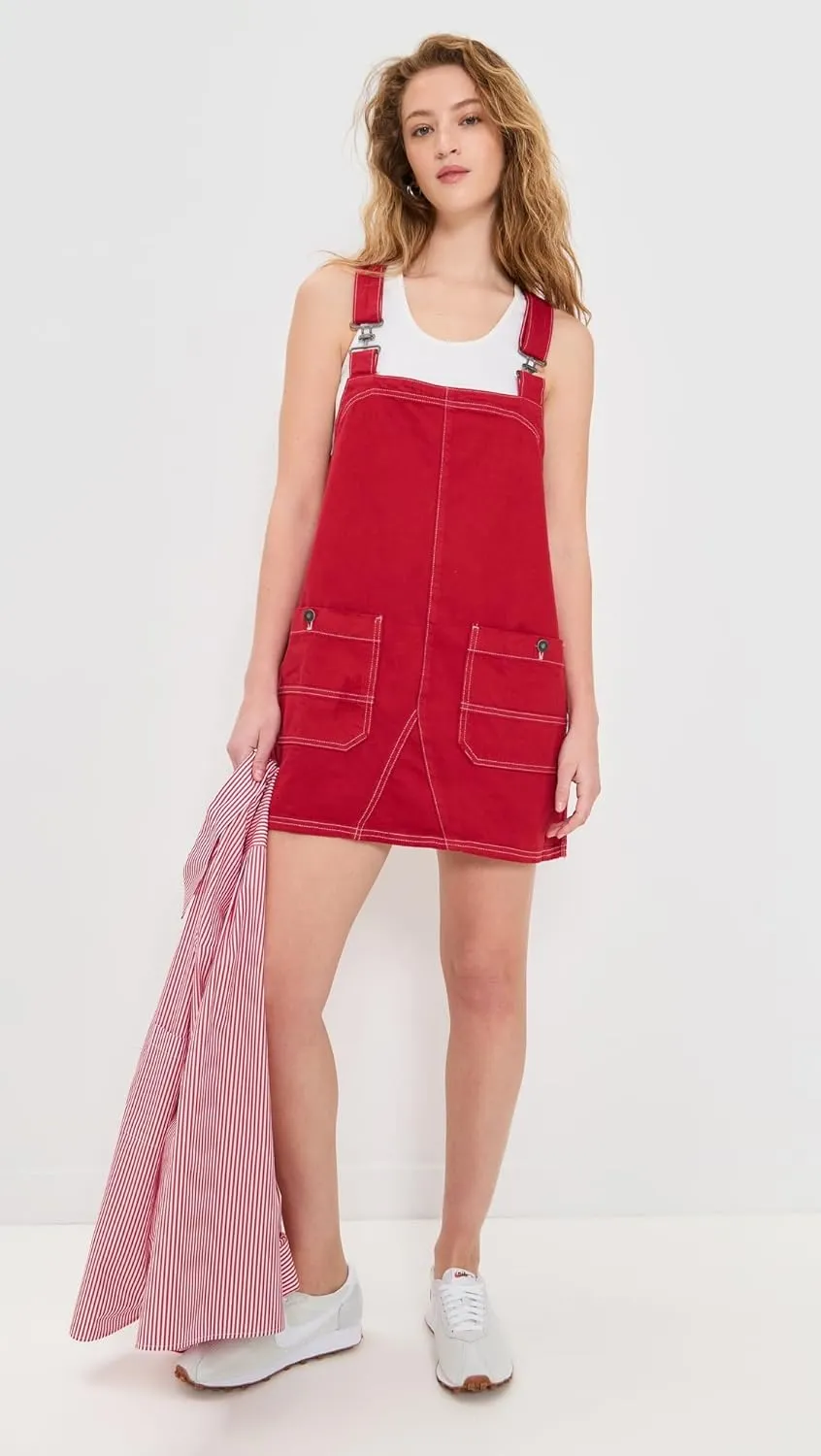 Free People Women's Mini Smock Overalls